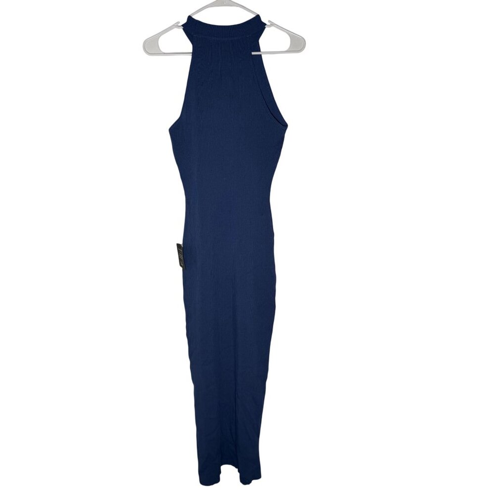 Lulu's Periwinkle Ribbed Button-Front Midi Dress - Picture 6 of 6
